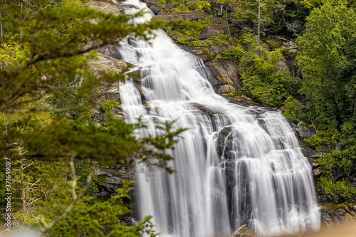 Waterfalls, mountains, scenic, nature, hiking, summer, relaxing, calming, beauty, serene, north carolina, nantahala national forest