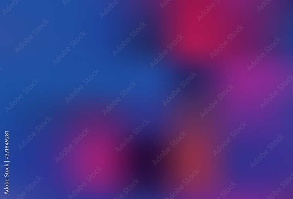 Dark Blue, Red vector blurred pattern.