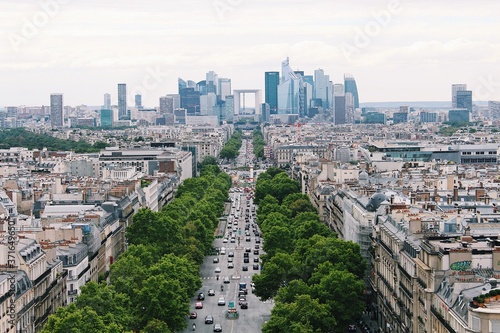 aerial view of paris © Rebecka