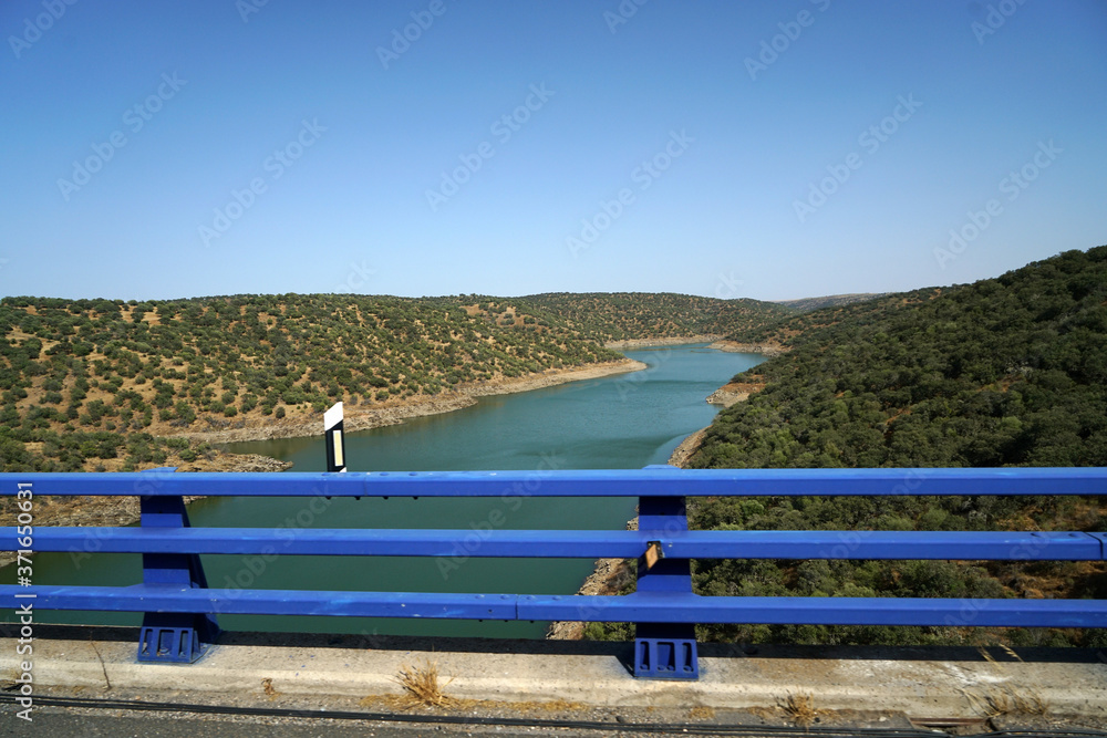 Arid landscape in Portugal's Alantejo photographed in summer Arid landscape in Portugal's Alantejo photographed in summer
