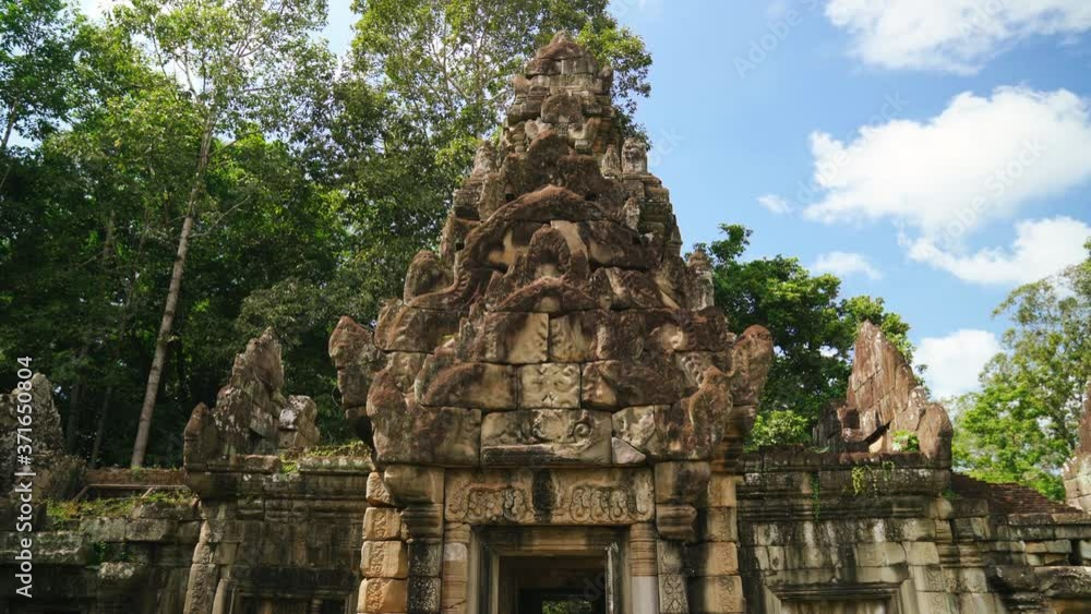 Entrance to the Ruins of Ta Som Temple in the Angkor Wat Complex, Cambodia