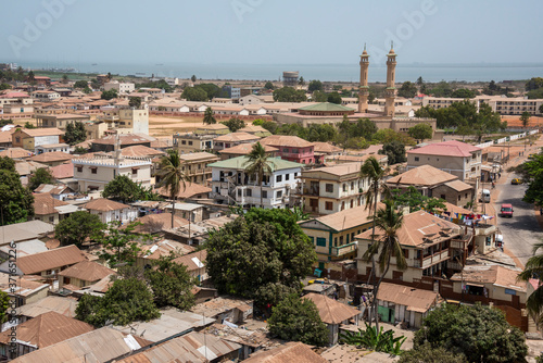 Vista aérea de la ciudad de Banjul en Gambia