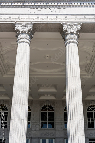 The classic Stone pillar building in the Chimei Museum of Tainan, Taiwan.