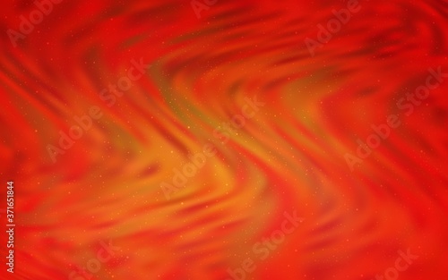Light Orange vector background with galaxy stars. Modern abstract illustration with Big Dipper stars. Template for cosmic backgrounds.