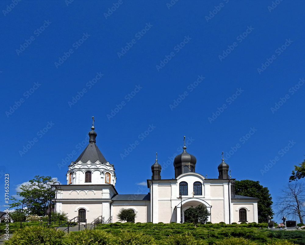 consecrated in 1866, built in the neo-Russian style, the temple of the Orthodox church of Saint Peter and Paul in the city of Siemiatycze in Podlasie, Poland consecrated in 1866, built in the neo-Russian style, the temple of the Orthodox church of Saint Peter and Paul in the city of Siemiatycze in Podlasie, Poland