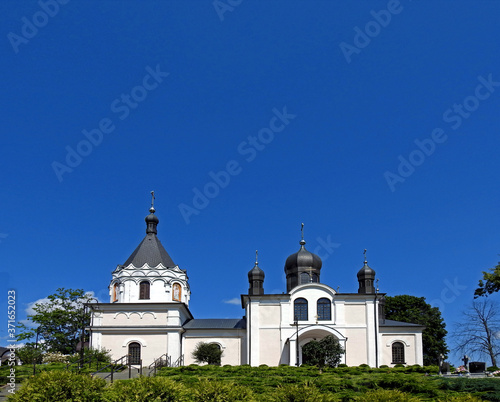 consecrated in 1866, built in the neo-Russian style, the temple of the Orthodox church of Saint Peter and Paul in the city of Siemiatycze in Podlasie, Poland