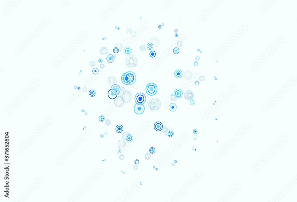 Light BLUE vector template with circles. Light BLUE vector template with circles.