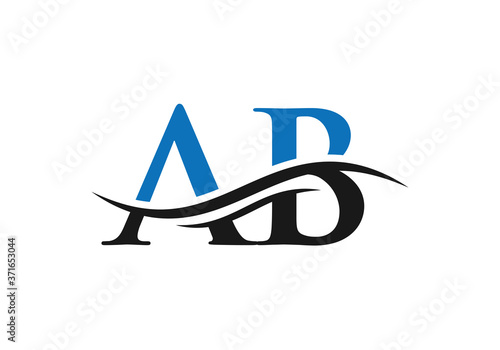 Creative Letter AB Logo Vector Template. AB Letter Linked Logo for business and company identity.