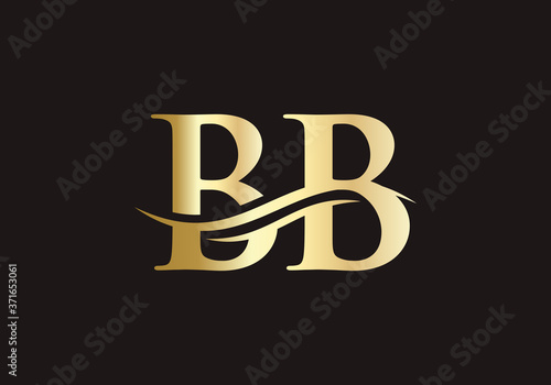 Minimal BB Letter Linked Logo for business and company identity. Creative Letter BB Logo Vector Template.