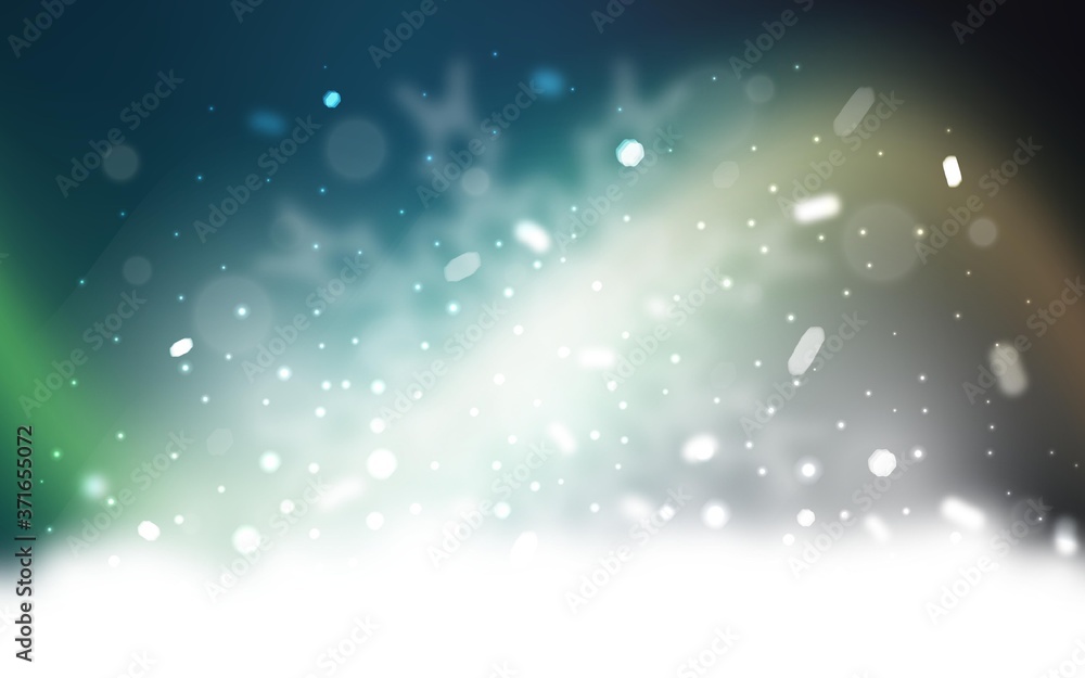 Obraz premium Vector layout with bright snowflakes. Modern geometrical abstract illustration with crystals of ice. The template can be used as a new year background.