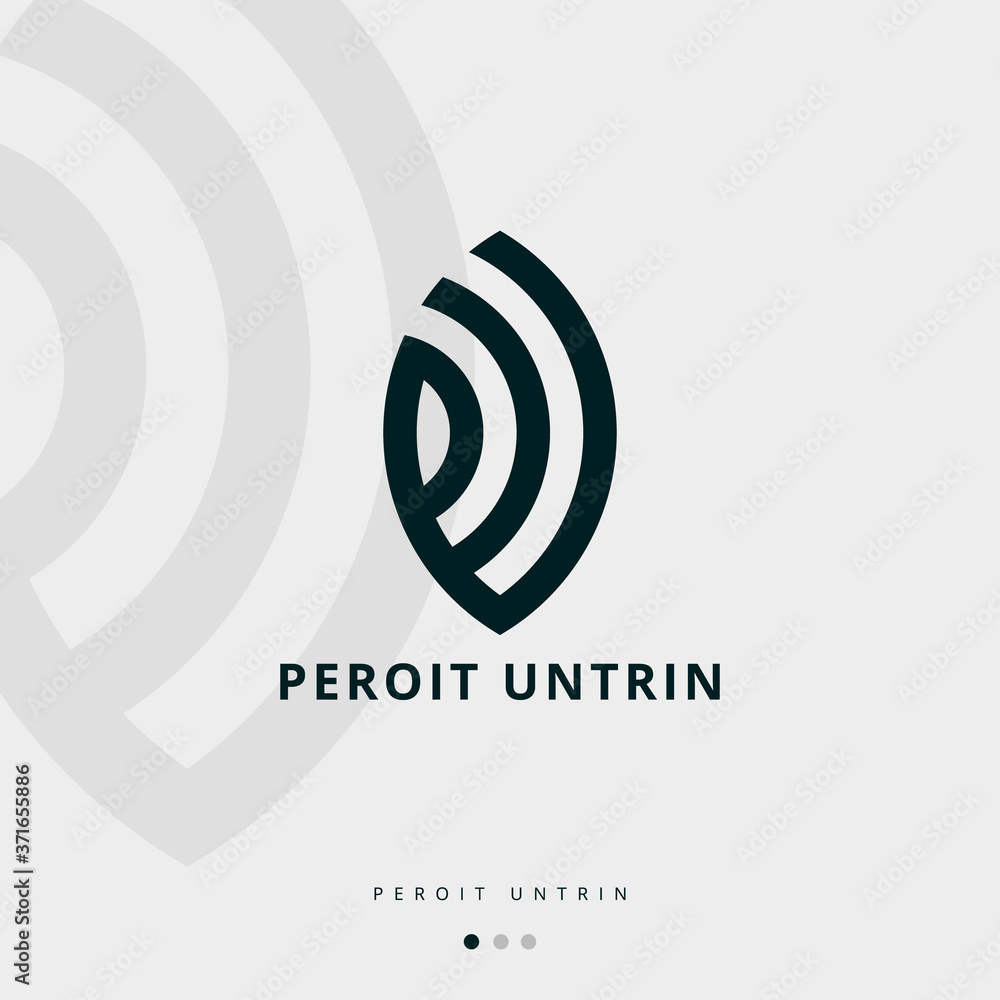 Creative letters PU Logo Design Vector Template. Initial Letters PU Logo Design Creative letters PU Logo Design Vector Template. Initial Letters PU Logo Design
