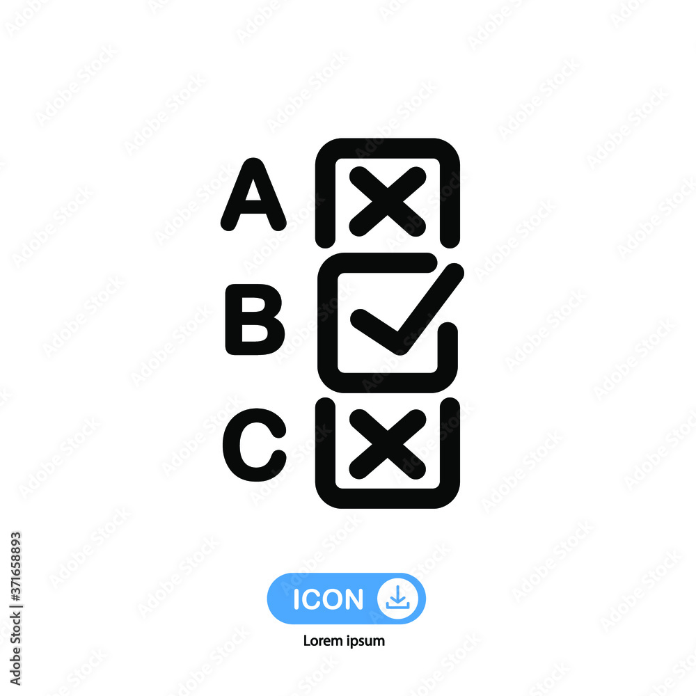 choice icon vector isolated on white background. choice icon vector isolated on white background.