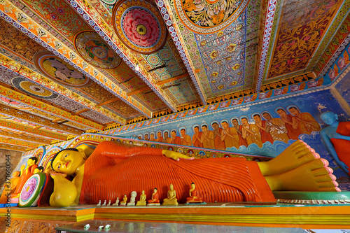Statue of reclining Buddha, in Anuradhapura, Sri Lanka