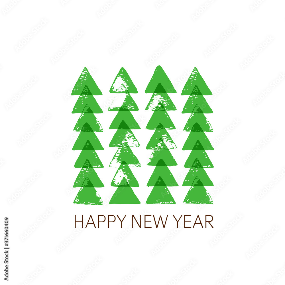 Minimalistic Happy New Year greeting card Minimalistic Happy New Year greeting card
