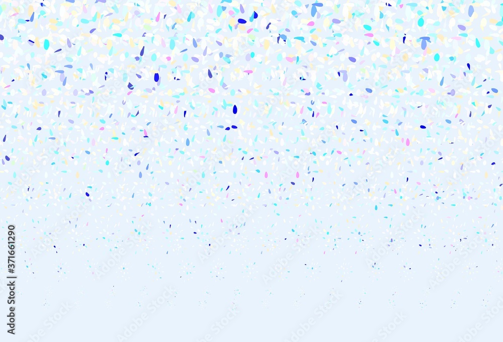 Light Blue, Yellow vector background with bubbles. Light Blue, Yellow vector background with bubbles.