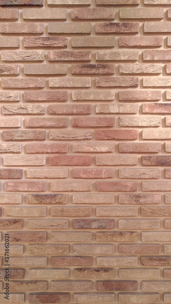 Modern decorative brickwork, reddish brick Modern decorative brickwork, reddish brick