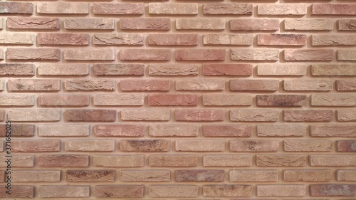 Modern decorative brickwork, reddish brick