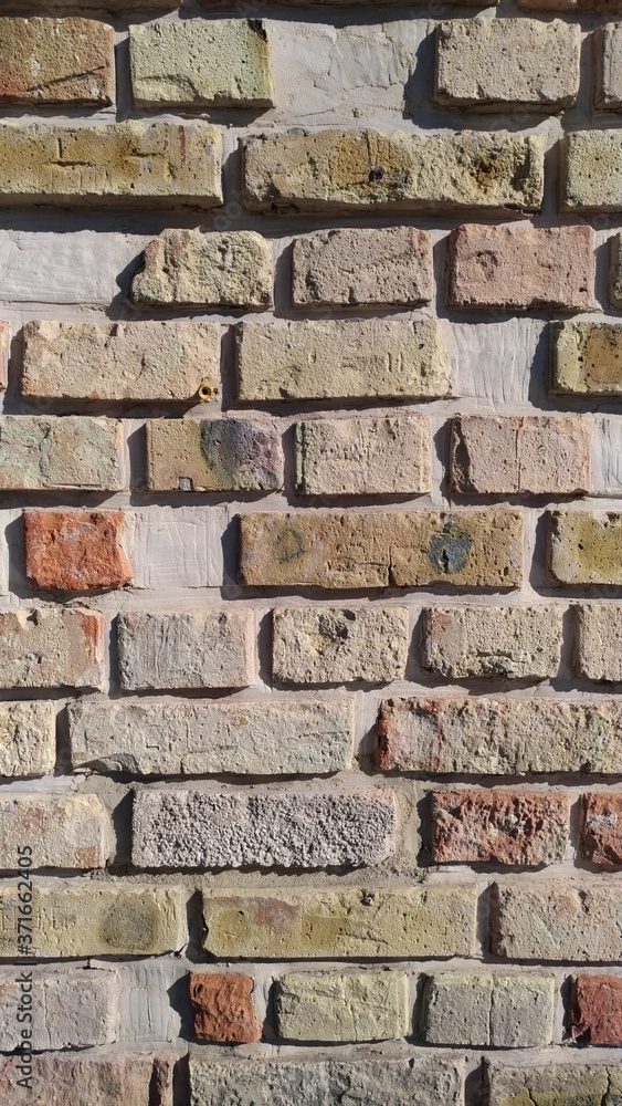 Modern decorative brickwork, reddish brick Modern decorative brickwork, reddish brick