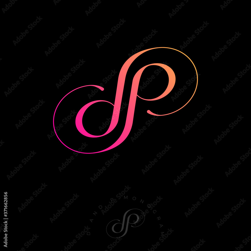 D and P letters. D, P monogram consist of Interlocking letters. Luxury monogram for jewelry, clothes, fashion salon, online store, lingerie. D and P letters. D, P monogram consist of Interlocking letters. Luxury monogram for jewelry, clothes, fashion salon, online store, lingerie.