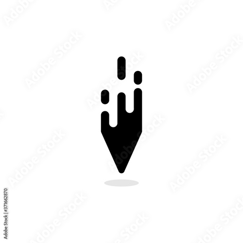 simple speed pencil logo