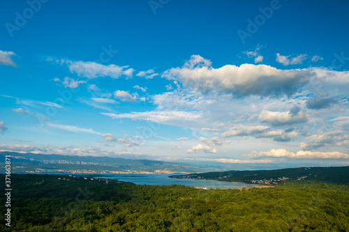 Soline bay in Krk Island , Croatia