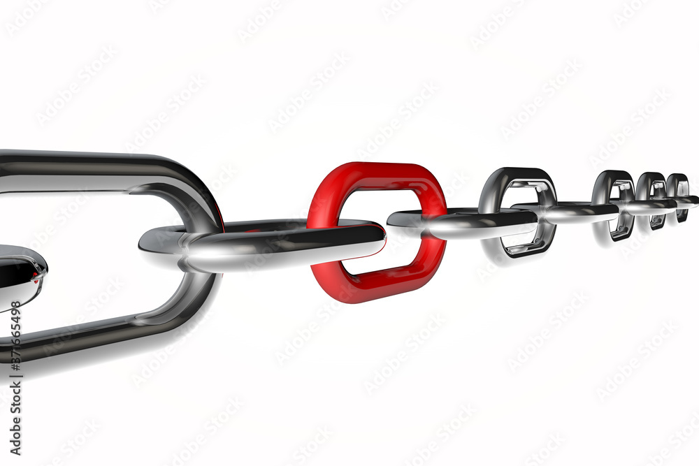 Obraz premium chain 3d render