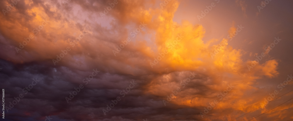 Beautiful clouds at sunset. abstract background