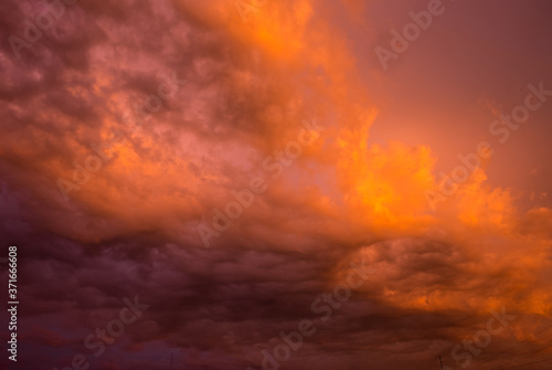 Beautiful clouds at sunset. abstract background © Vladimir Kazimirov