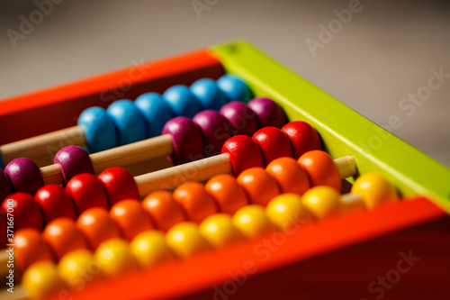 Interaktive wooden toy for kids. A lot of color.important for the proper development of the child.