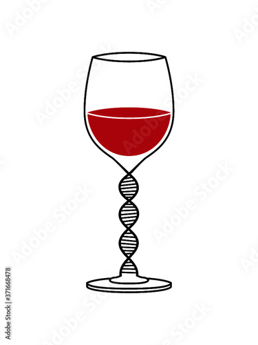 DNA Wein Design Glas Kultur Clipart Logo 