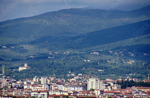 View of Florence from the observation deck of Fort Belvedere. Italy.