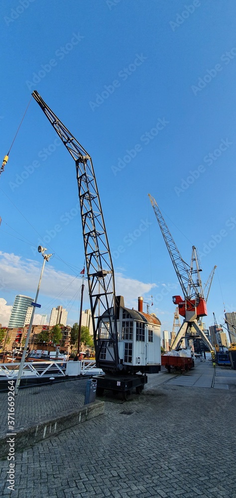 Obraz premium panorama du vieux port de Rotterdam