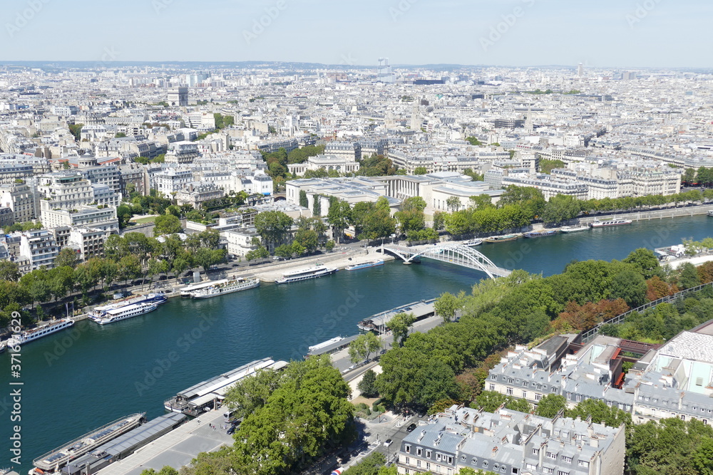 Fototapeta premium Paris vu du ciel