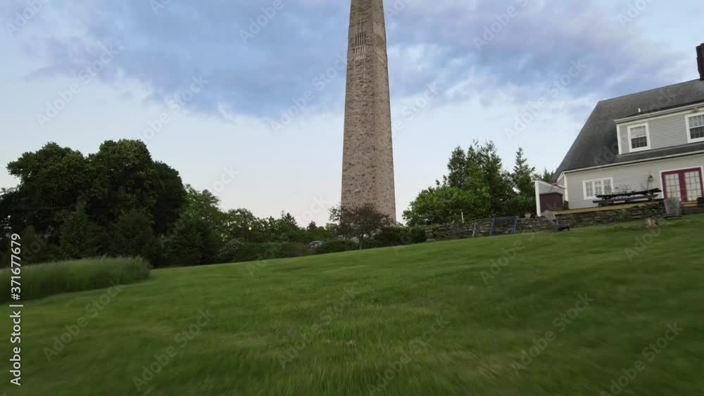 Bennington Battle Monument stone obelisk in Bennington, Vermont at sunset Bennington Battle Monument stone obelisk in Bennington, Vermont at sunset