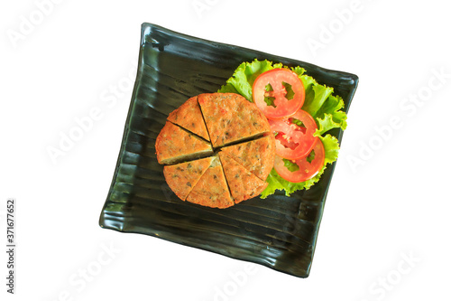 Obraz na płótnie Fried Vietnamese Pork Sausage (Moo-Jaa) w salonie