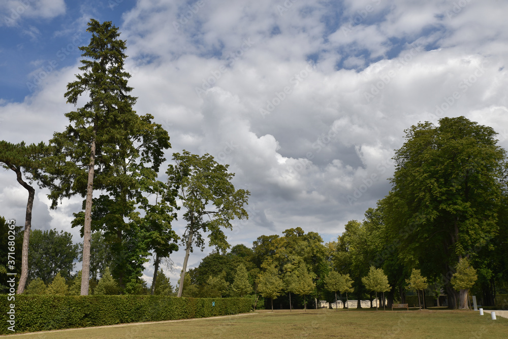 Jardin de l'abbaye de Royaumont, France