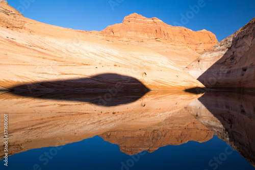 Lake Powell, Utah Early Morning Sandstone Reflection