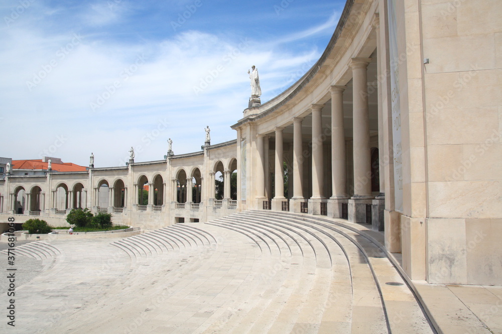 The Sanctuary of Fatima, which is also referred to as the Basilica of Our Lady of Fatima, the magnificent cathedral complex and the Church,  Portugal.
