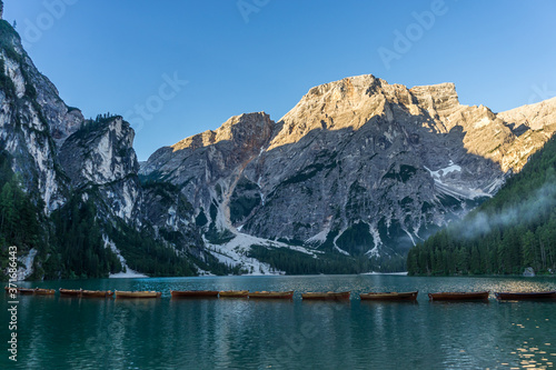 Lake Braies view, Italy