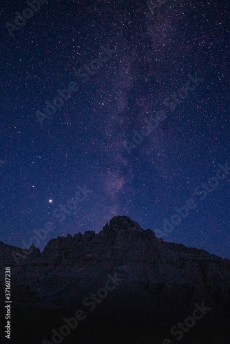 Milky Way in Badlands