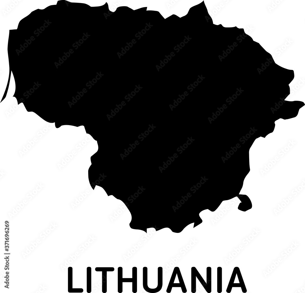 map of lithuania