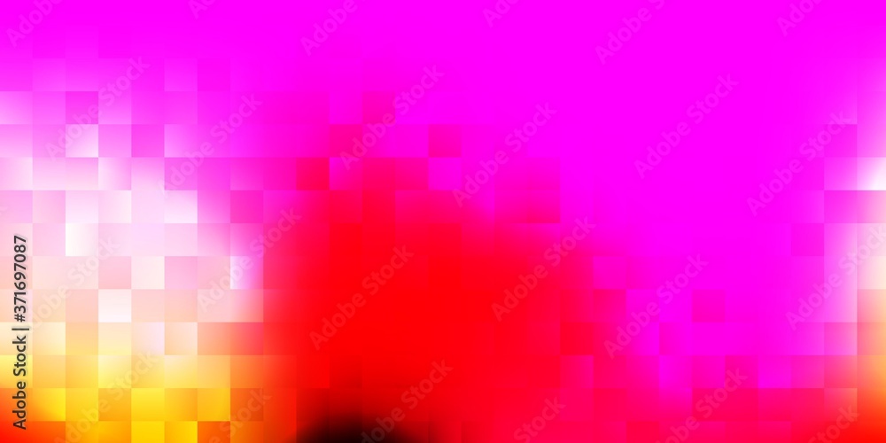 Light pink, yellow vector backdrop in rectangular style.