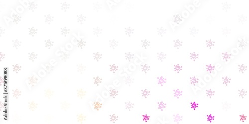 Wallpaper Mural Light pink vector texture with disease symbols. Torontodigital.ca