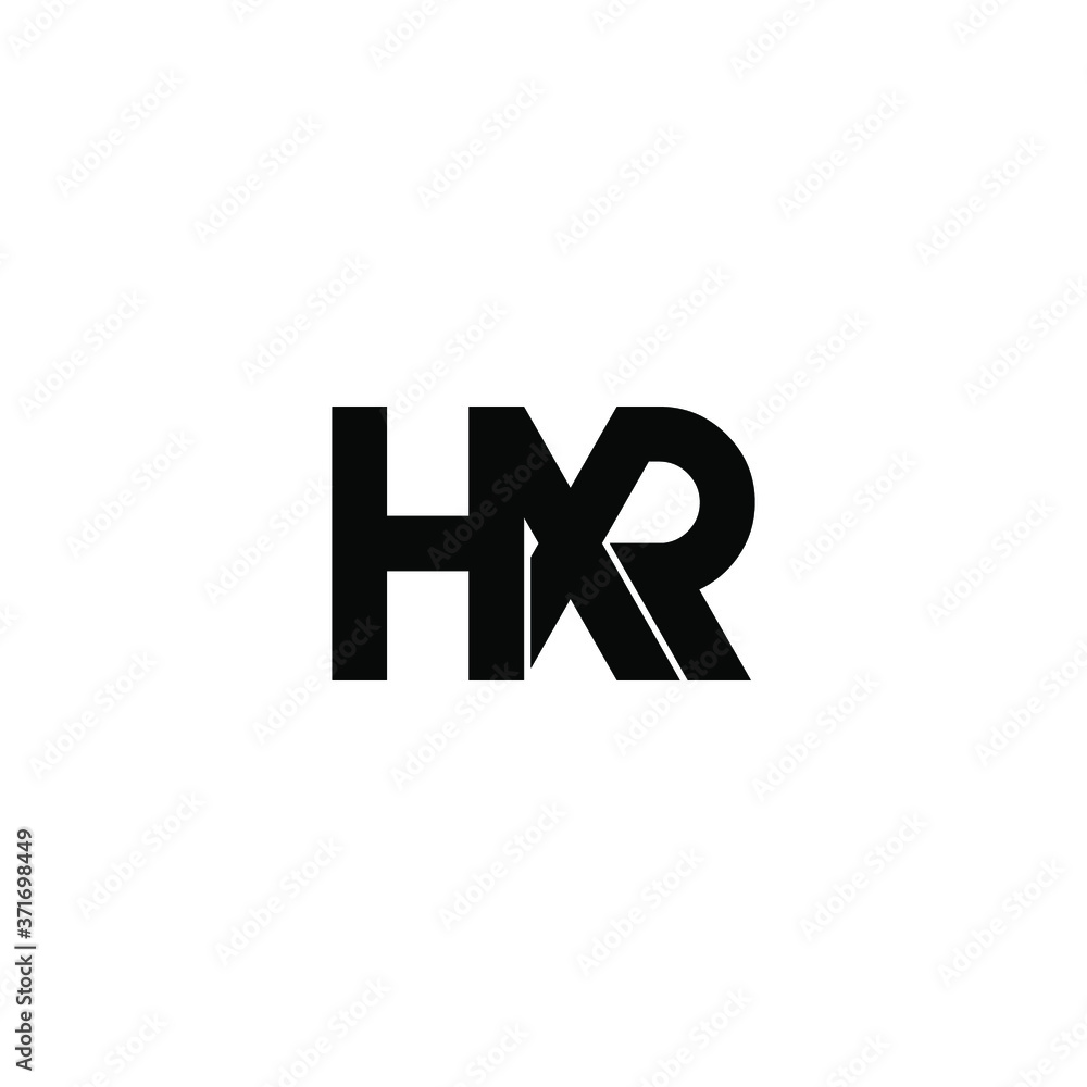 Obraz premium hxr letter original monogram logo design