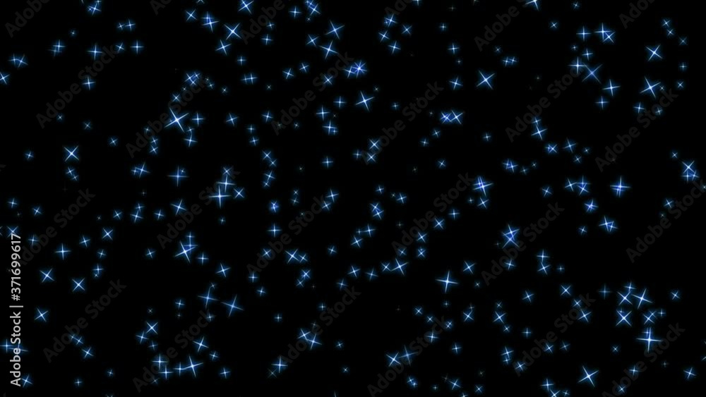青色のキラキラが上に流れていく背景画像 青色のキラキラが上に流れていく背景画像