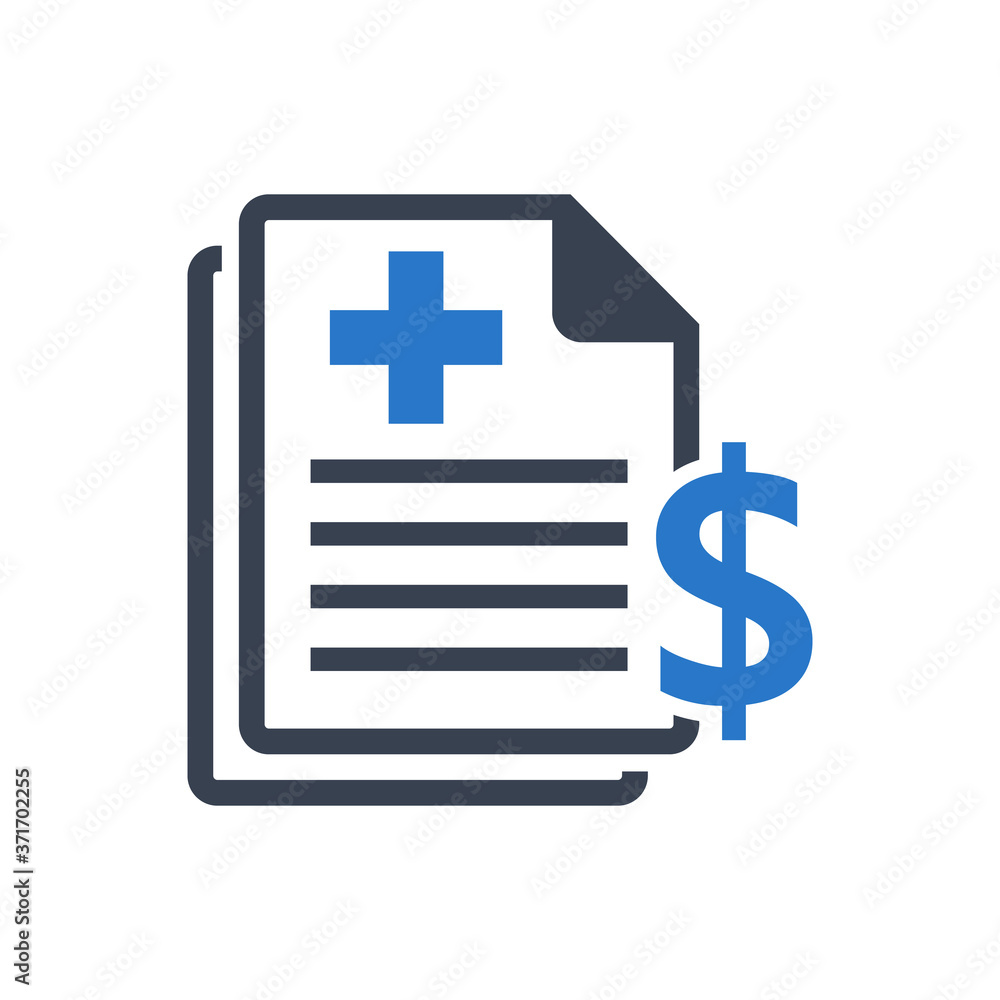 Obraz premium Medical bill icon