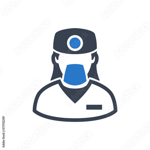 Female surgeon icon