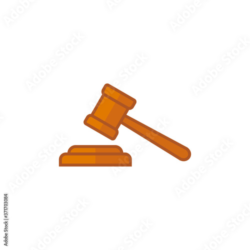 Gavel icon vector. Hammer symbol vector