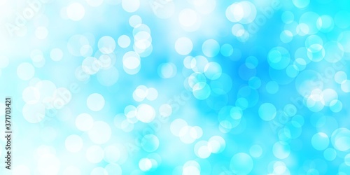 Wallpaper Mural Light BLUE vector pattern with spheres. Torontodigital.ca