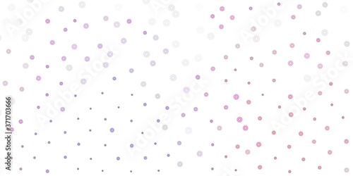 Light purple, pink vector natural backdrop with flowers.